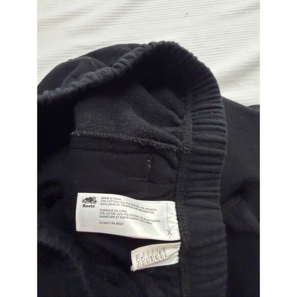 Roots Canada Tapered Black Jogger Sweatpants Black Size XS - Picture 8 of 10